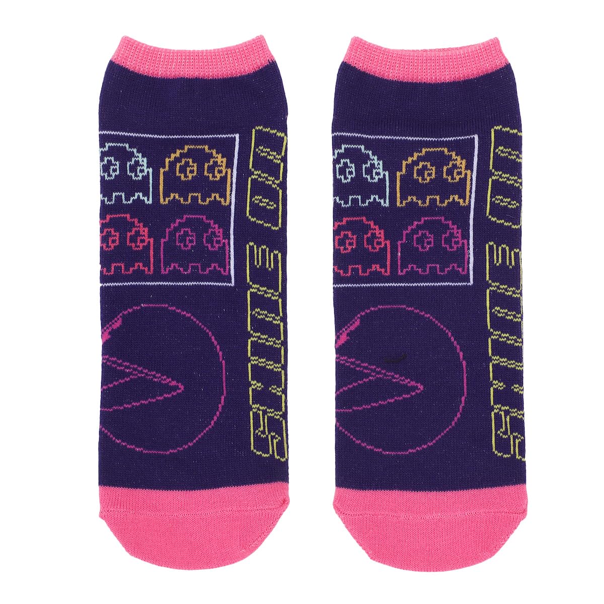 Bioworld Pac-Man Retro Pixel Characters Women's 5-Pair Ankle Socks