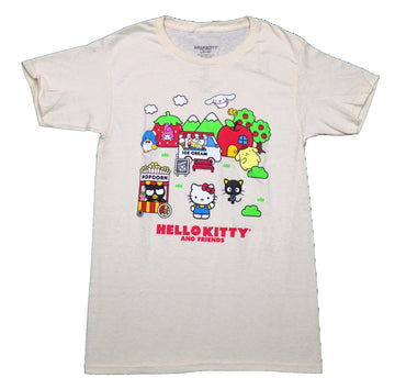 Hello Kitty and Friends Mens T-Shirt - Ice Cream & Popcorn Trucks