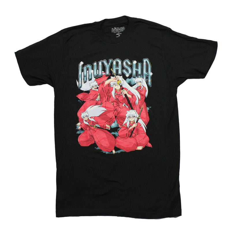 Inuyasha Mens T-Shirt - 5 Poses Under Name