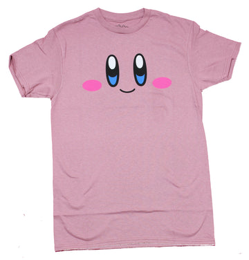 Kirby Mens T-Shirt - Happy Smiling Kirby Face
