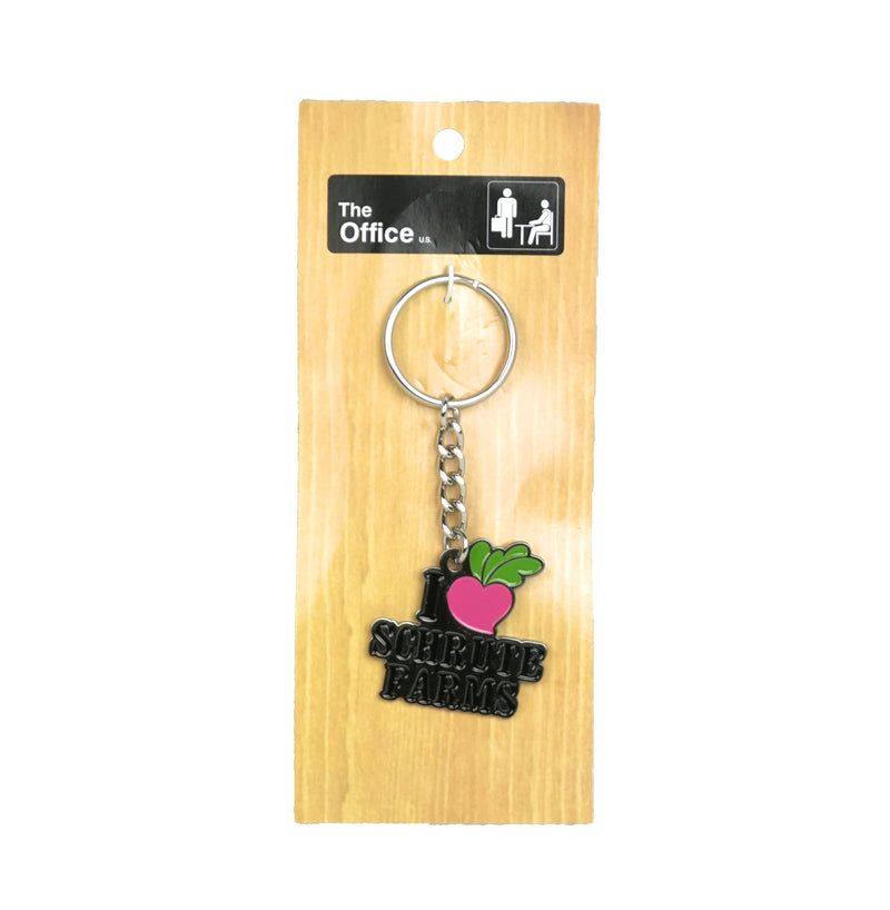 The Office "I heart Shrute Farms" keychain