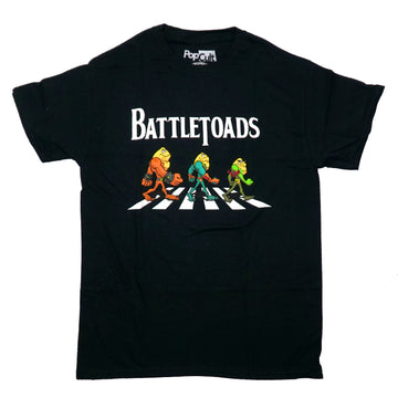 Battletoads Mens T-Shirt - Toads Walking Across Abbey Road