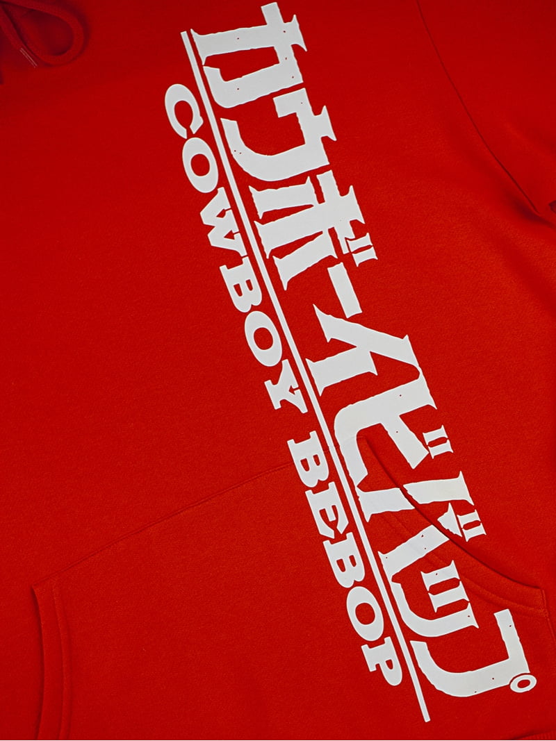 Cowboy Bebop Title Long sleeve Red & Blue Licensed Hoodie