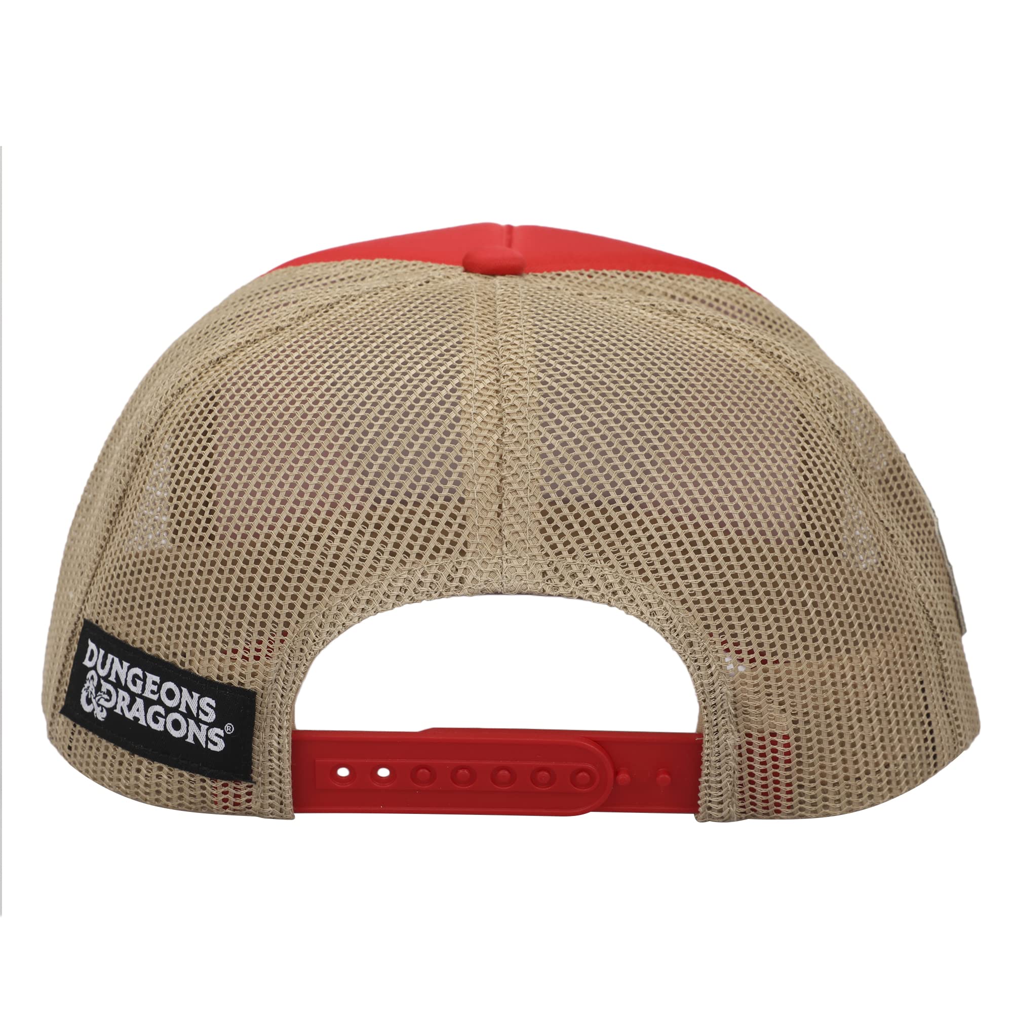 Dungeons & Dragons Roll The Dice Logo And Men's Trucker Precurve Snapback Hat