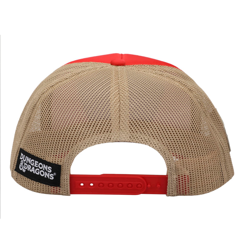 Dungeons & Dragons Roll The Dice Logo And Men's Trucker Precurve Snapback Hat