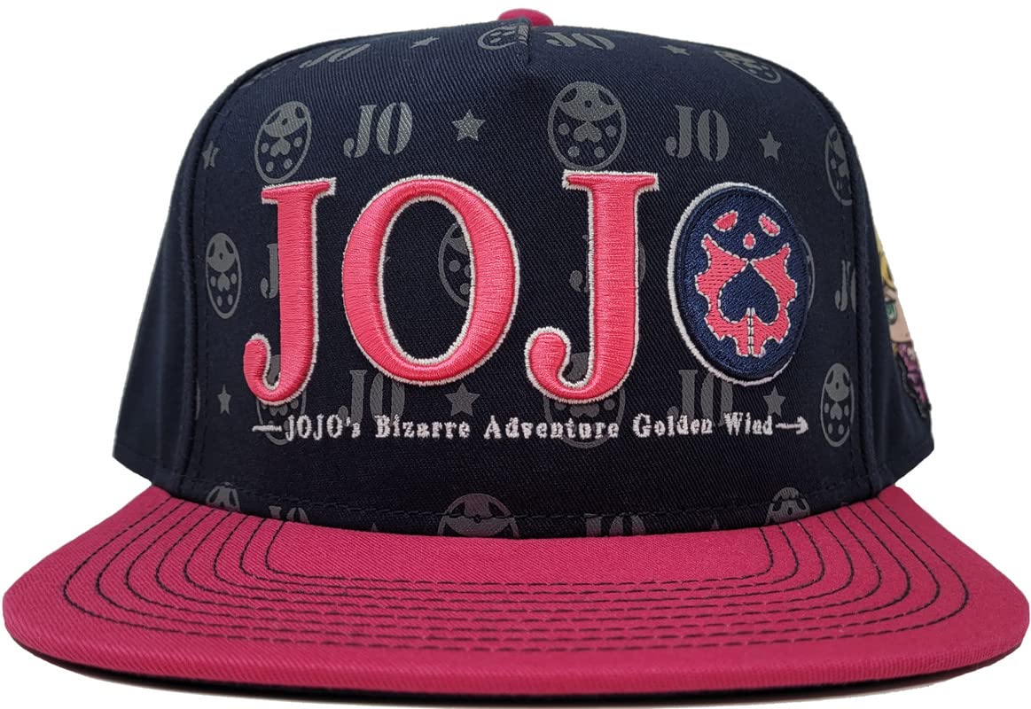 Ripple Junction JoJo's Bizarre Adventure Logo Patch Structured Adjustable Black Dad Hat