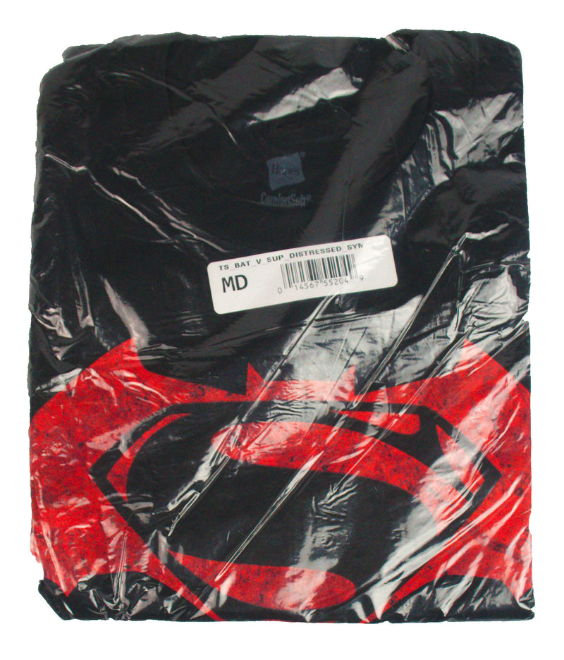 Graphitti Designs Batman vs. Superman Distressed NOS DEADSTOCK VINTAGE T-SHIRT