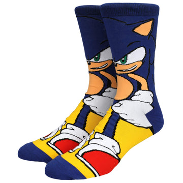 Sonic Modern Mens 360 Character Crew Socks