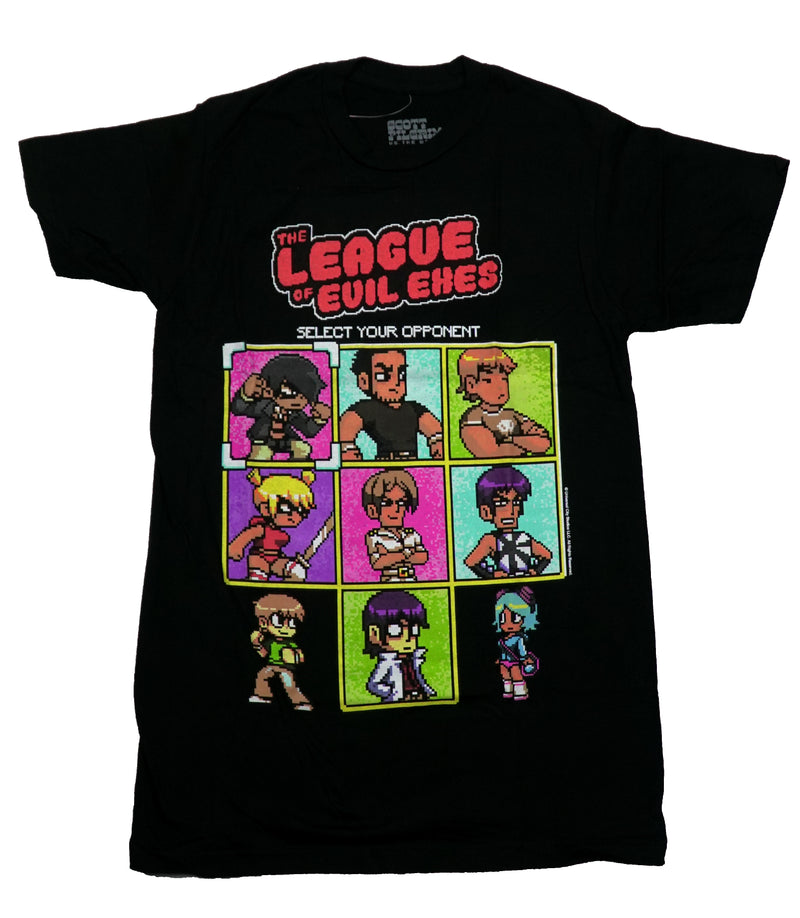Scott Pilgrim vs. The World Mens T-Shirt - Pixled Images of Evil Exes - Inmyparentsbasement.com
