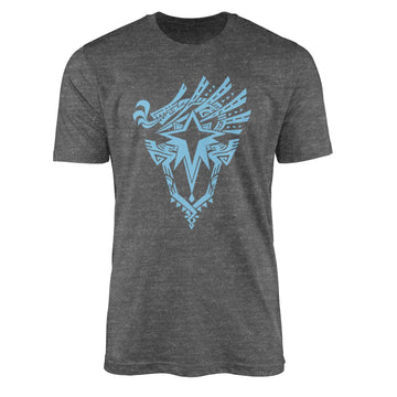Monster Hunter Mens T-Shirt - Iceborne Blue Print Emblem