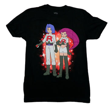 Pokemon Mens T-Shirt -Team Rocket Jesse & James Philosophy Listed on Back