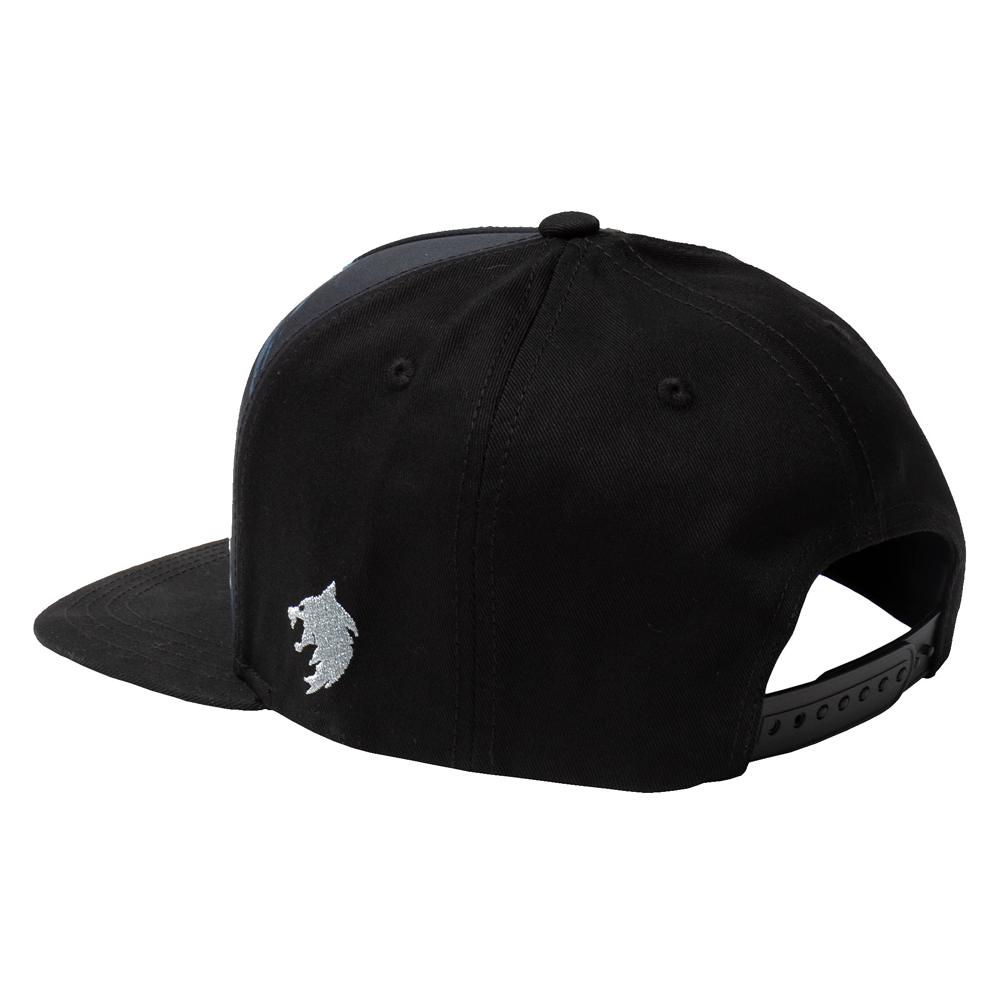 JINX Netflix's The Witcher The White Wolf Hunts Snapback Baseball Hat, Black, Adult Size