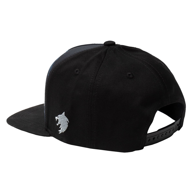 JINX Netflix's The Witcher The White Wolf Hunts Snapback Black Baseball Hat