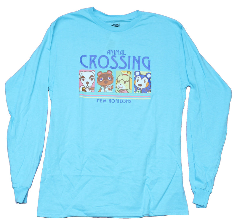 Animal Crossing Mens Long Sleeve T-Shirt - New Horizons 4 Box Image