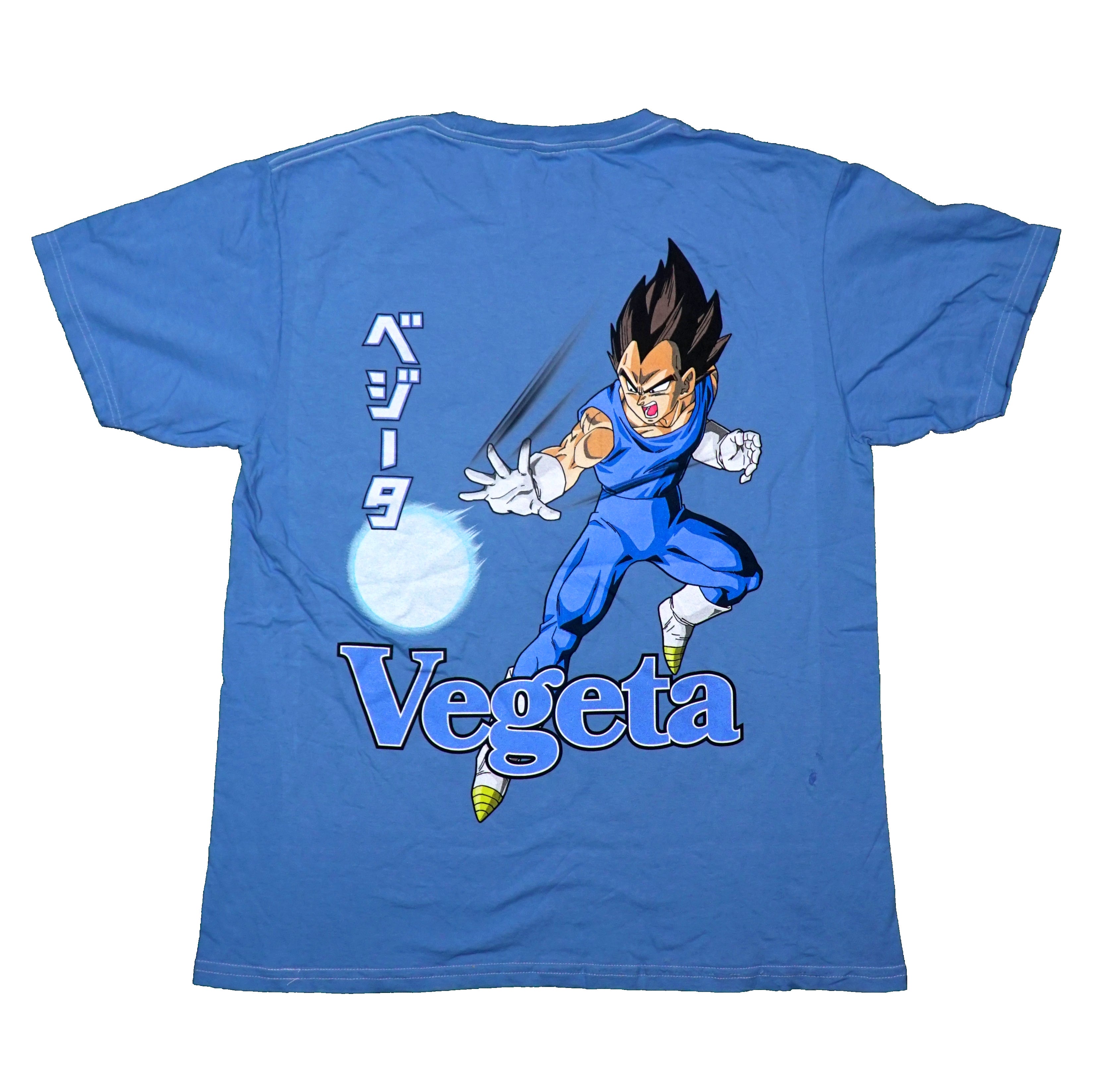 Dragon Ball Z Mens T-Shirt - Vegeta Arms Crossed Angry Pose Power Back