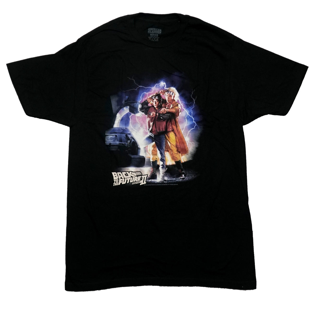 Back to the Future Mens T-Shirt - Part II McFly & Doc Brown Poster Ima ...