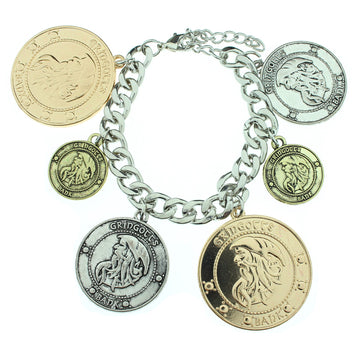 Harry Potter Coins Charm Bracelet