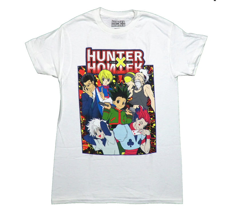 Hunter X Hunter Mens T-Shirt - Boxed Group of Six Under Logo