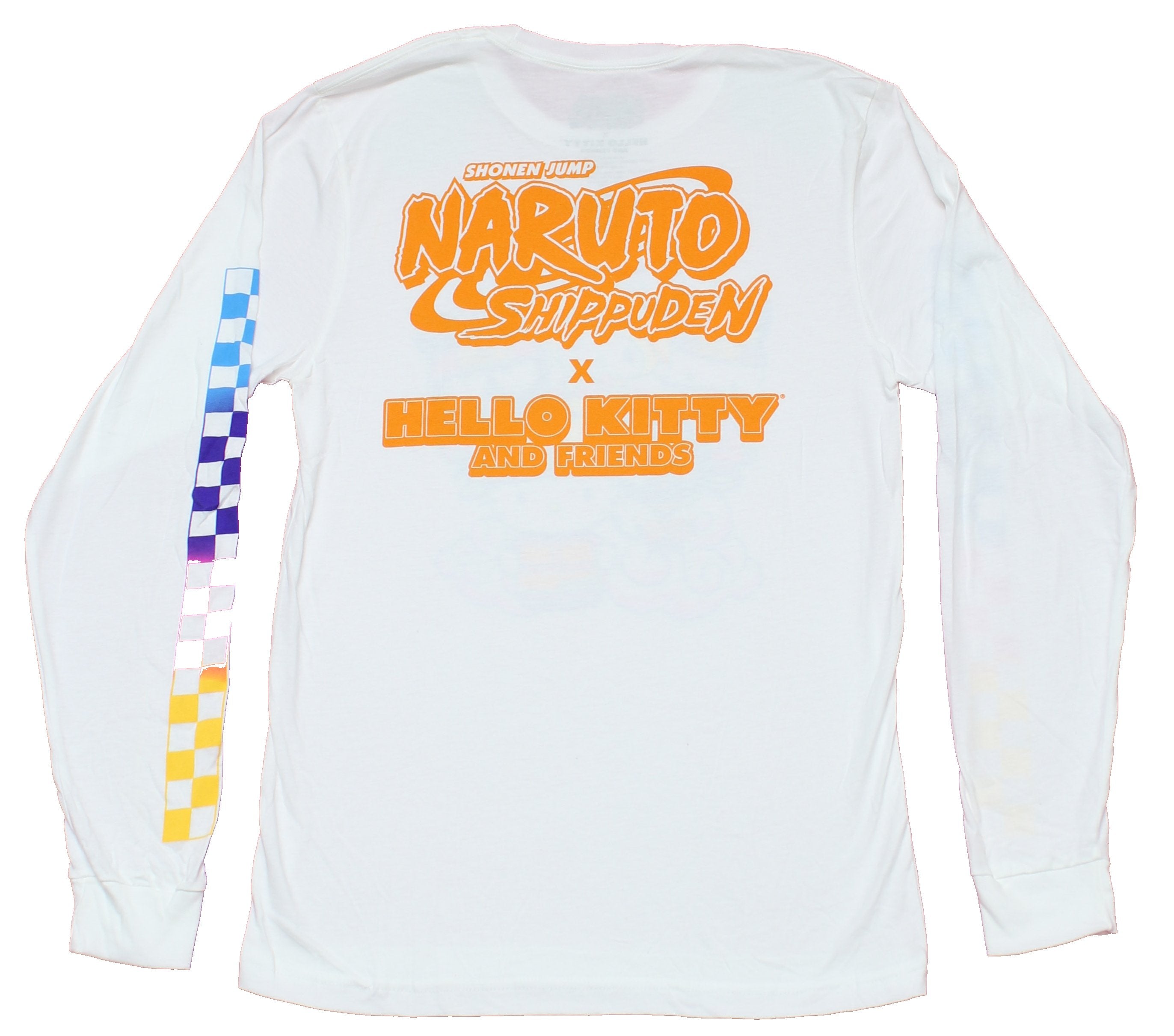 Naruto Long Sleeve Mens T-Shirt -  Sanrio Character Mash Up Pastel Colors