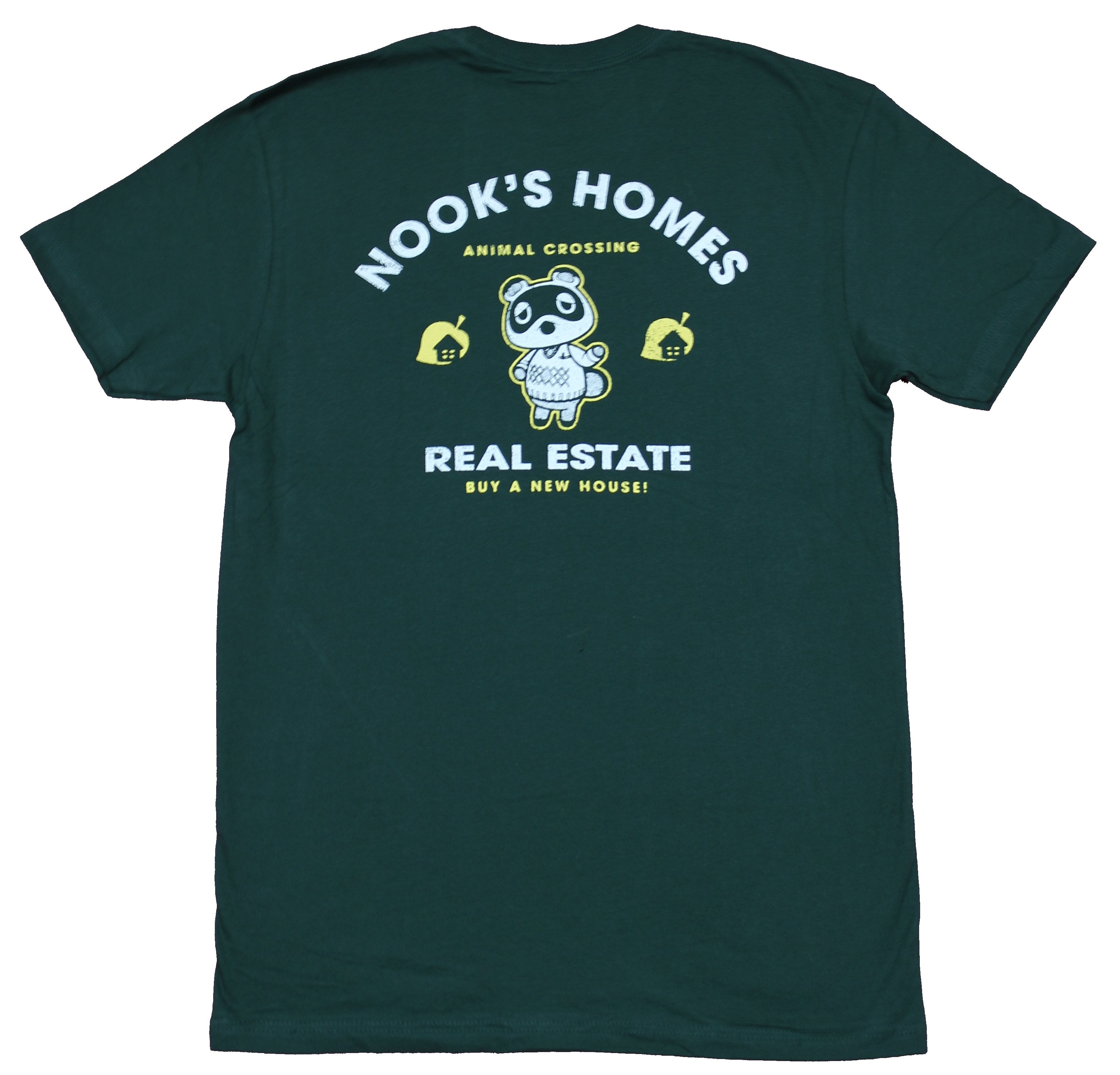 Animal Crossing Mens T-Shirt - Nook's Home Loan Sweet Loan Lapel Back