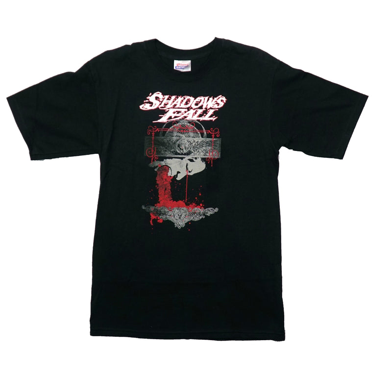 Shadows Fall  Mens T-Shirt -  Band Man Throwing Up Blood