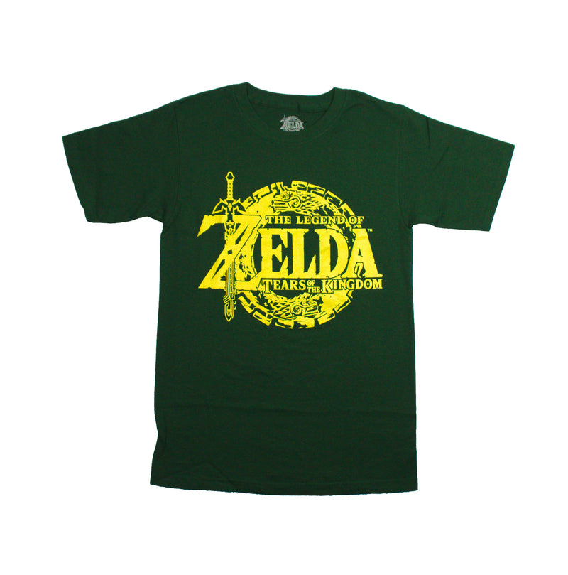 The Legend of Zelda Mens T-Shirt - Golden Emblem Tears of The Kingdom