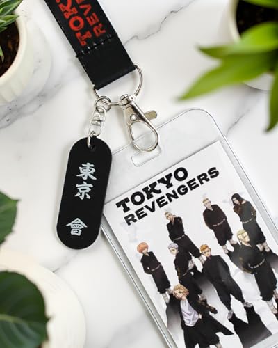 Tokyo Revengers Anime ID Badge Holder Lanyard Keychain Lanyard Rubber Pendant