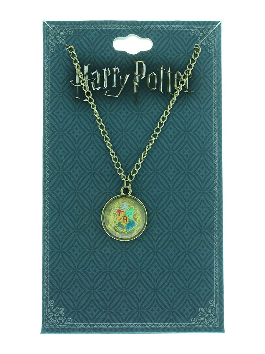 Bioworld Harry Potter Hogwarts Crest Pendant Necklace