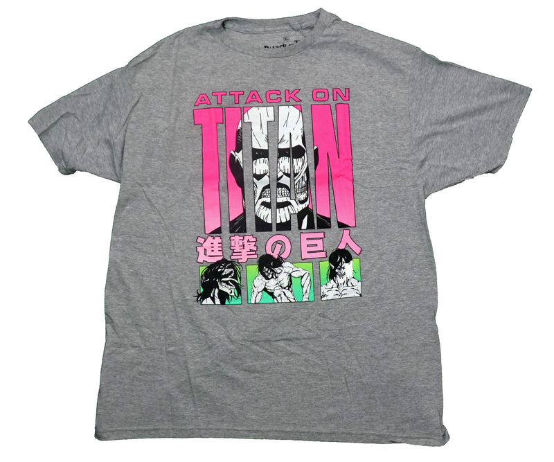 Attack on Titan Final Season Mens T-Shirt - Titan Embedded Jaeger Boxes