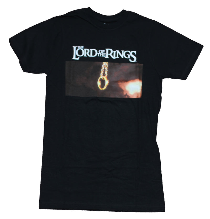 Lord of the Rings Mens T-Shirt - The Ring Photo Box Under Logo