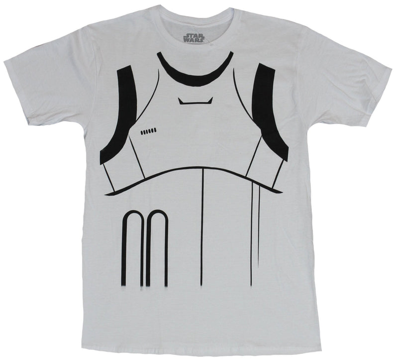 Star Wars Mens T-Shirt - Stormtrooper Simple Costume Front Image