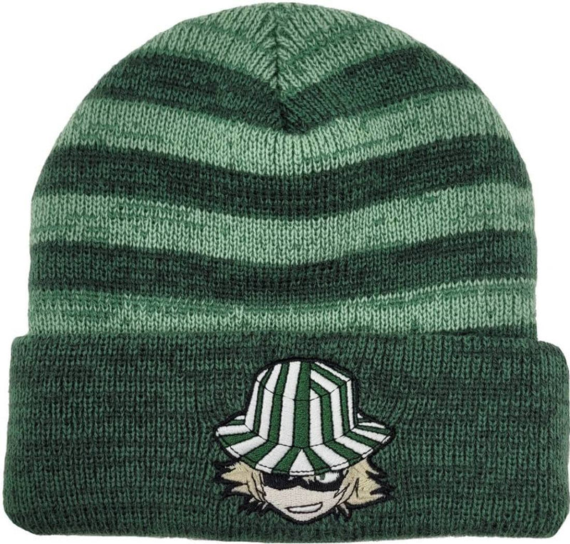 Ripple Junction Bleach Green Striped Kisuke Chibi Watchman Beanie Officially Licensed