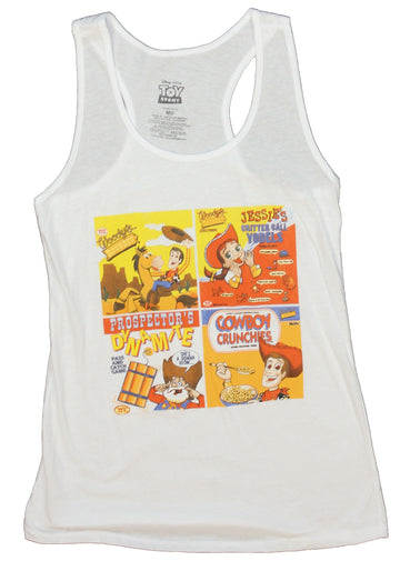 Toy Story (Disney) Girls Juniors Tank Top - Woody's Round Up Multi Ad Image