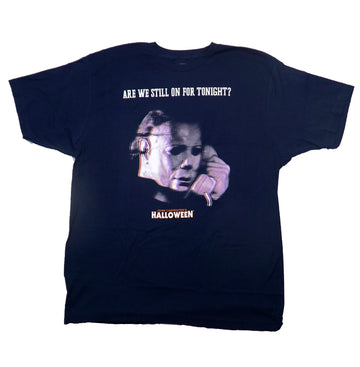 Halloween Mens T-Shirt - Are We Still On For Tonight? Jason Blurry Image