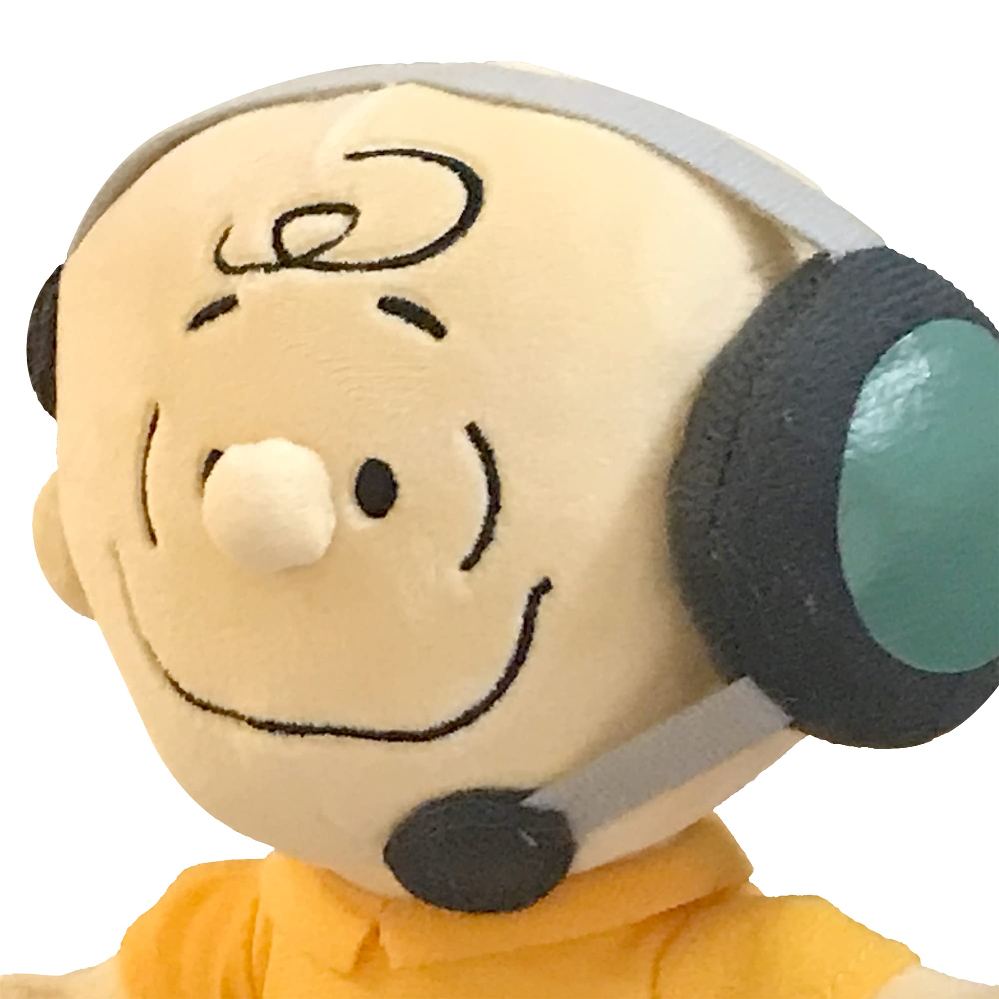 Jinx Official Peanuts Collectible Plush Charlie Brown, Excellent Plushie Toy for Toddlers & Preschool, Mission Control NASA, Snoopy Team