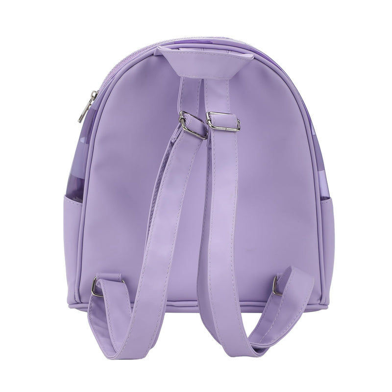 Bioworld Kuromi & Baku Hearts 10" Purple Checkered Women's Mini Backpack