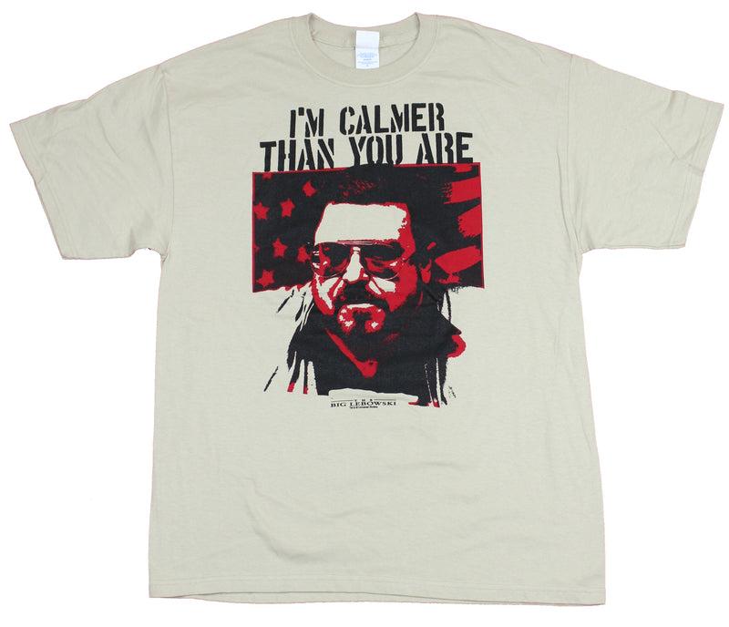 The Big Lebowski Mens T-Shirt  - I'm Calmer than You Walter Image