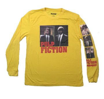 Pulp Fiction Mens Long Sleeve - Vincent and Jules Above Name