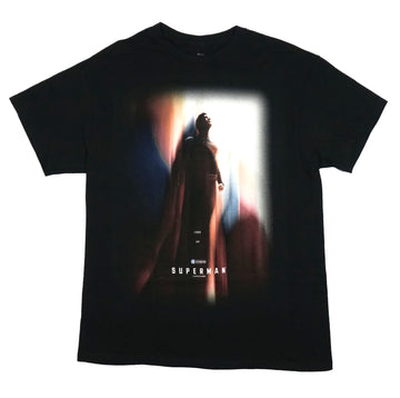 Superman Mens T-Shirt -Gunn Movie Poster Look Up DC Studios