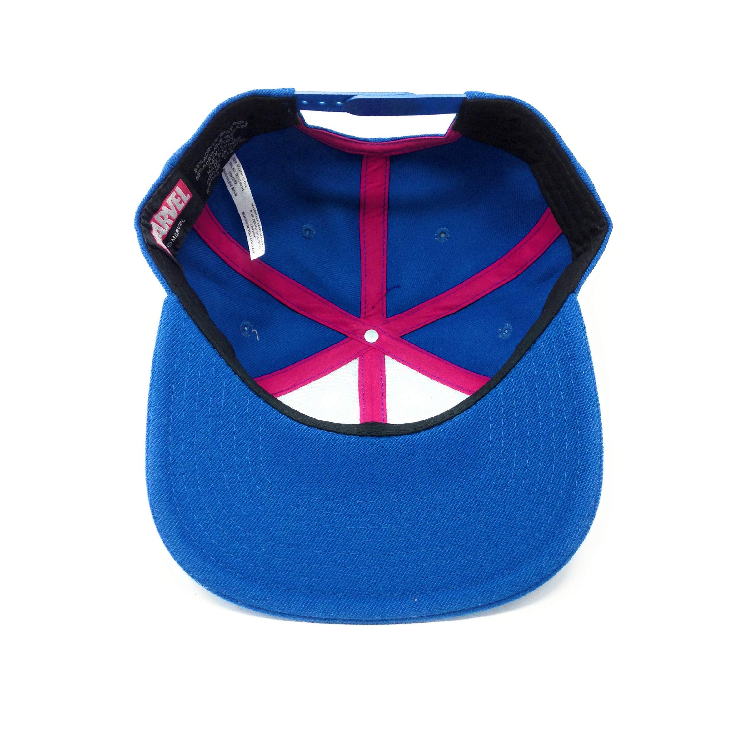 Bioworld Men’s Licensed Captain America Core Line Logo Snapback Hat O/S Blue