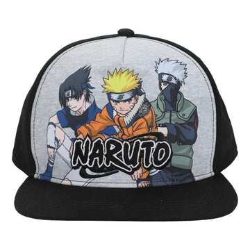 Bioworld Naruto Sasuke Naruto & Kakashi Youth Snapback Cap Multicolored