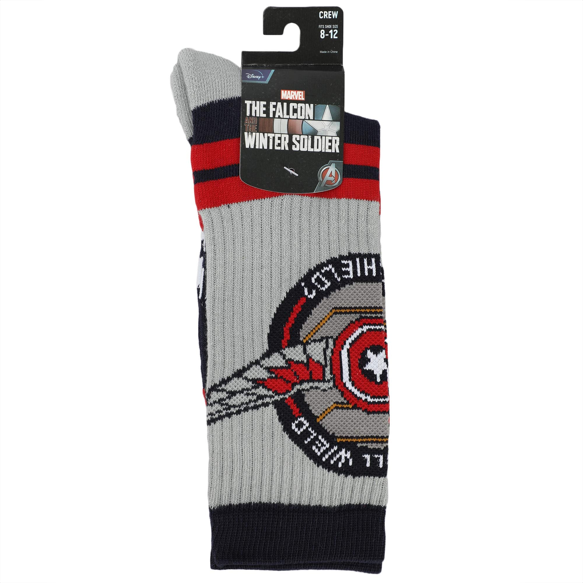 The Falcon and The Winter Soldier Marvel TV Show Crew Socks
