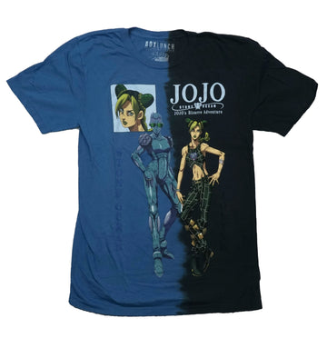 Jojo's Bizarre Adventure Mens T-Shirt - Split Tie Dye Stone Ocean Duo