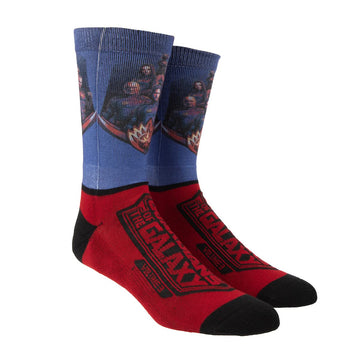 Bioworld Guardians Of The Galaxy Vol. 3 Character & Logo Men's Athletic Crew Socks - Multicolored