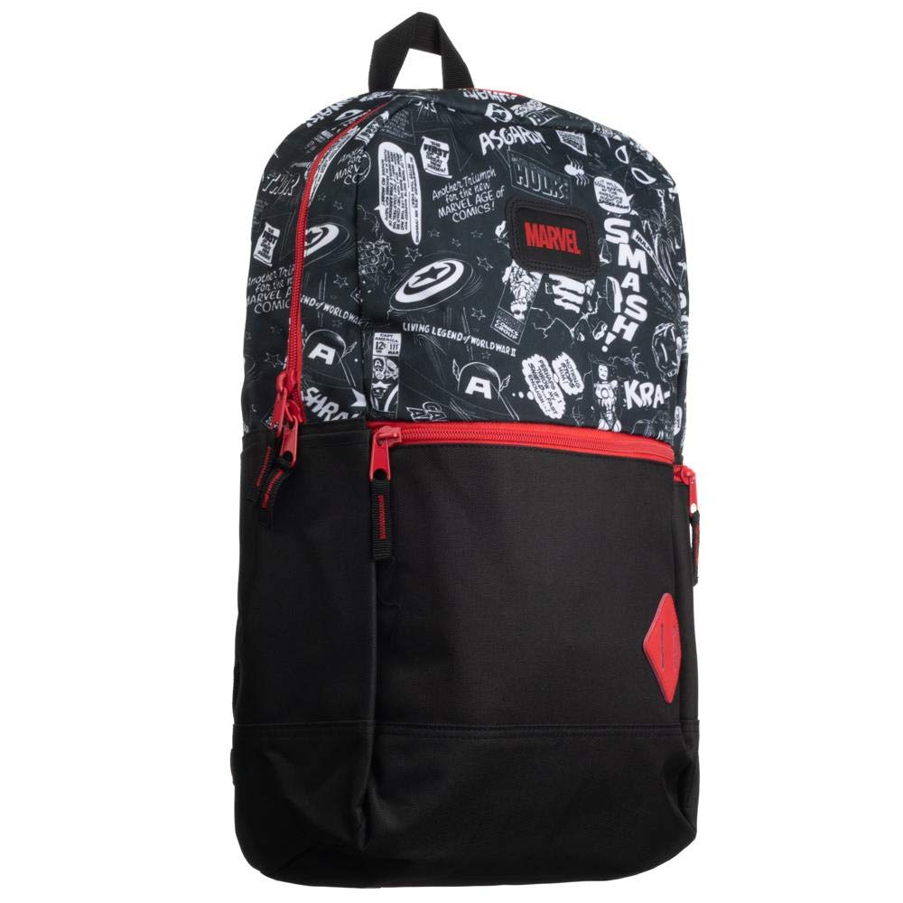 Marvel Comic Book Superhero Speech Bubble Tech Backpack