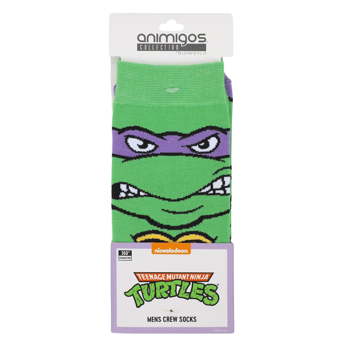 Bioworld Teenage Mutant Ninja Turtles Animigos Men’s Crew Socks - Inmyparentsbasement.com