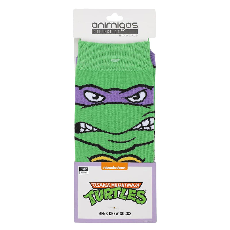 Bioworld Teenage Mutant Ninja Turtles Animigos Men’s Crew Socks