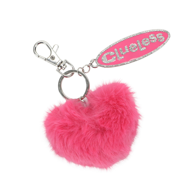 Bioworld Clueless Logo Keychain With Heart-Shaped Pom