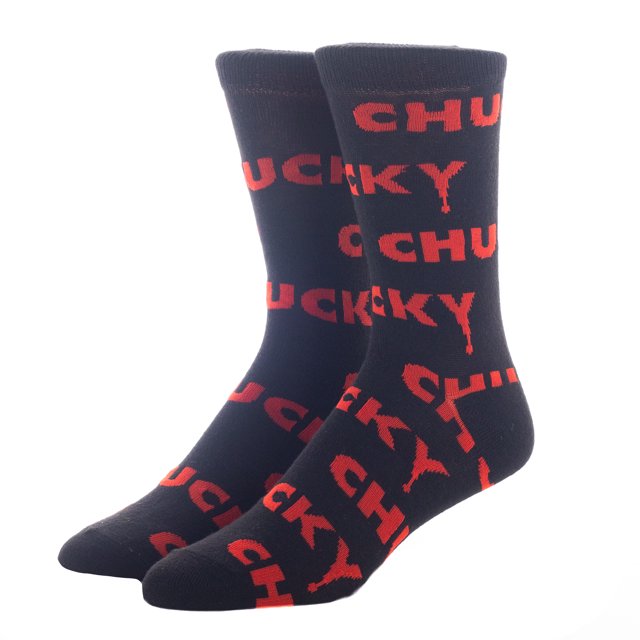 Child's Play Chucky Animigos Adult Crew Socks 3 Pack - Inmyparentsbasement.com