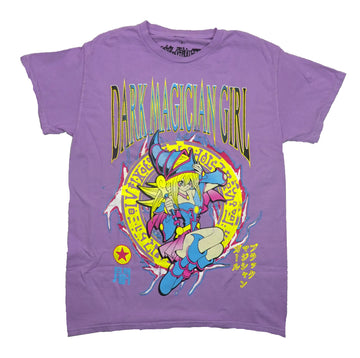 Yu-Gi-Oh Mens T-Shirt - Dark Magician Girl Crouching Inside Yellow Circle